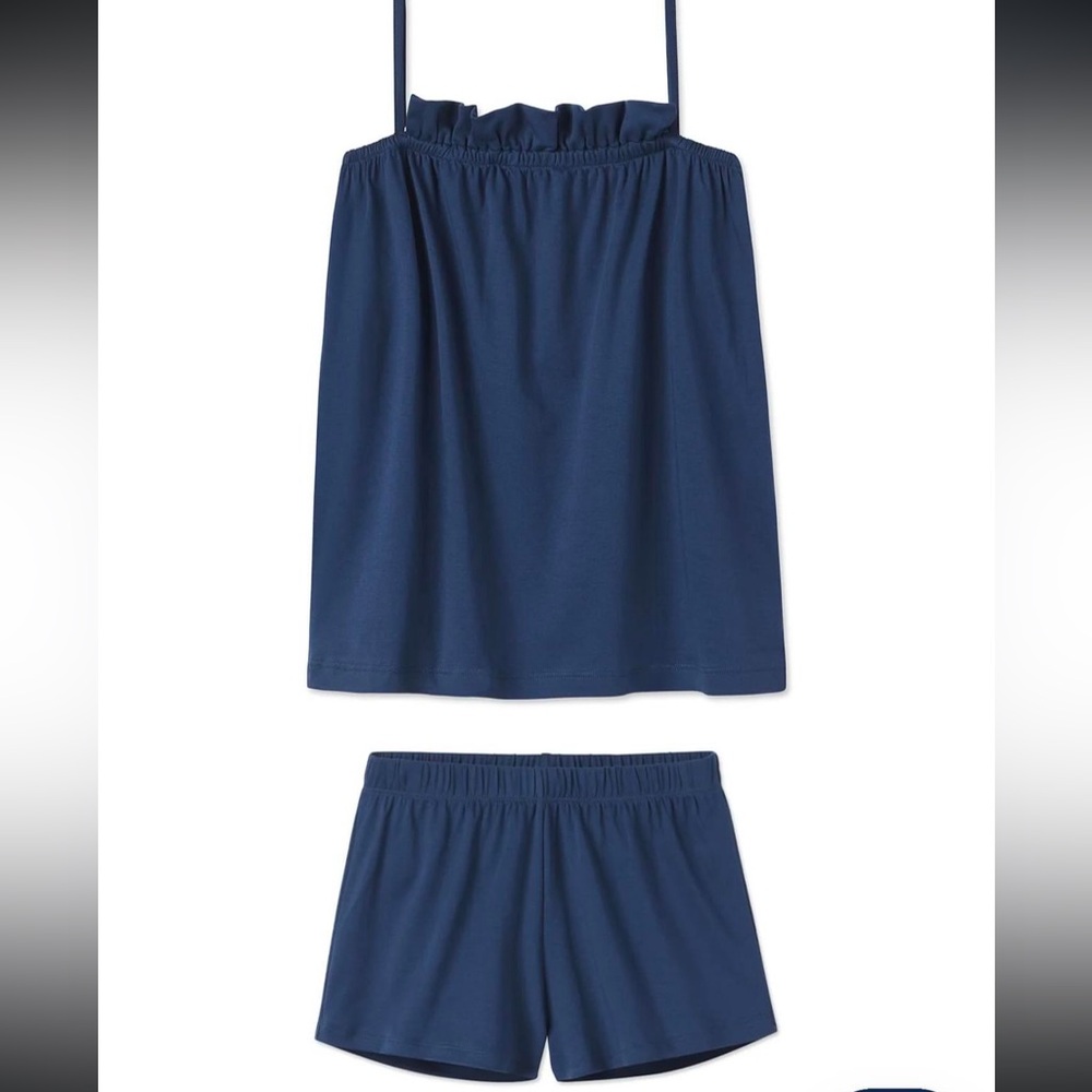LAKE Pima ruffle short set